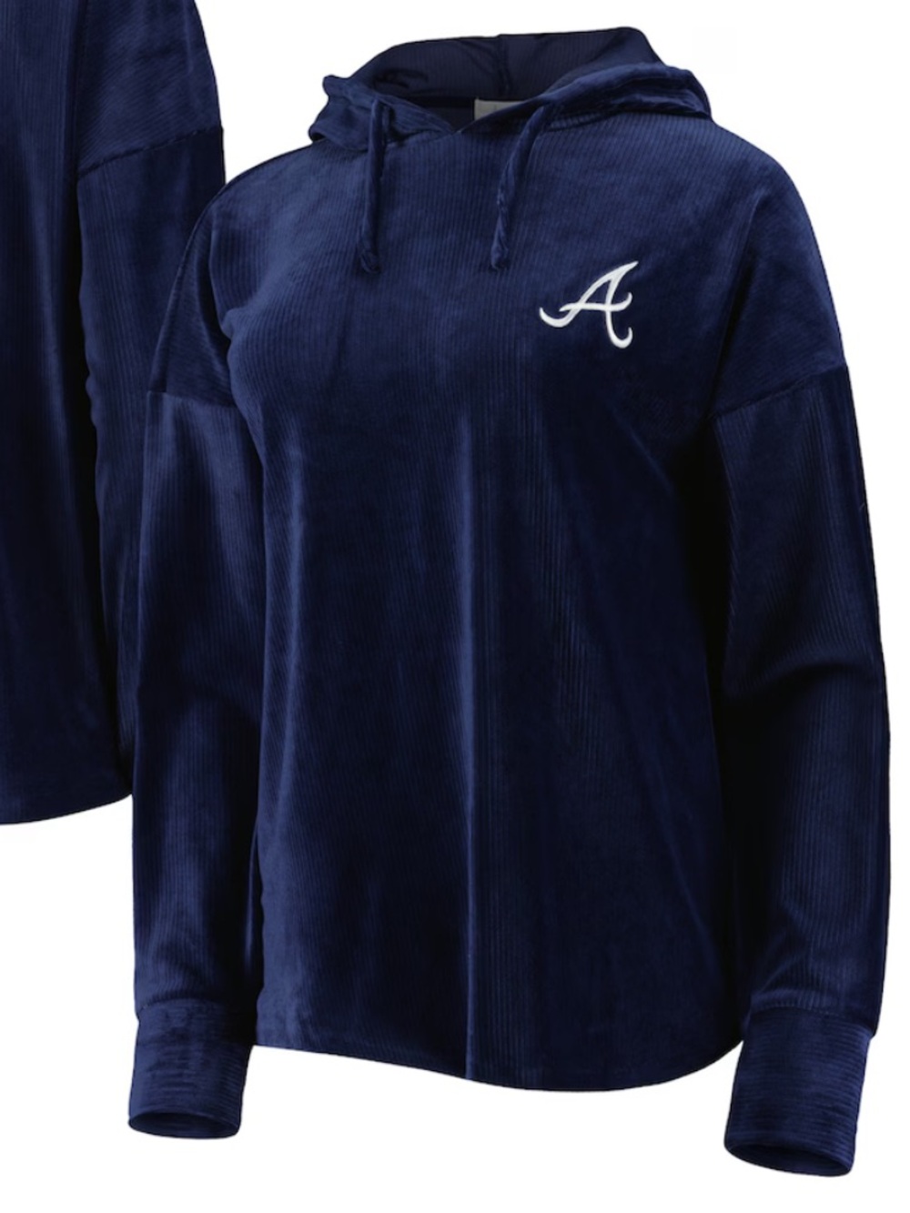 Atlanta braves touch navy end line pullover hoodie